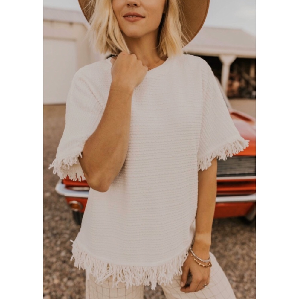 ROOLEE | Megan Fringe Boho Blouse